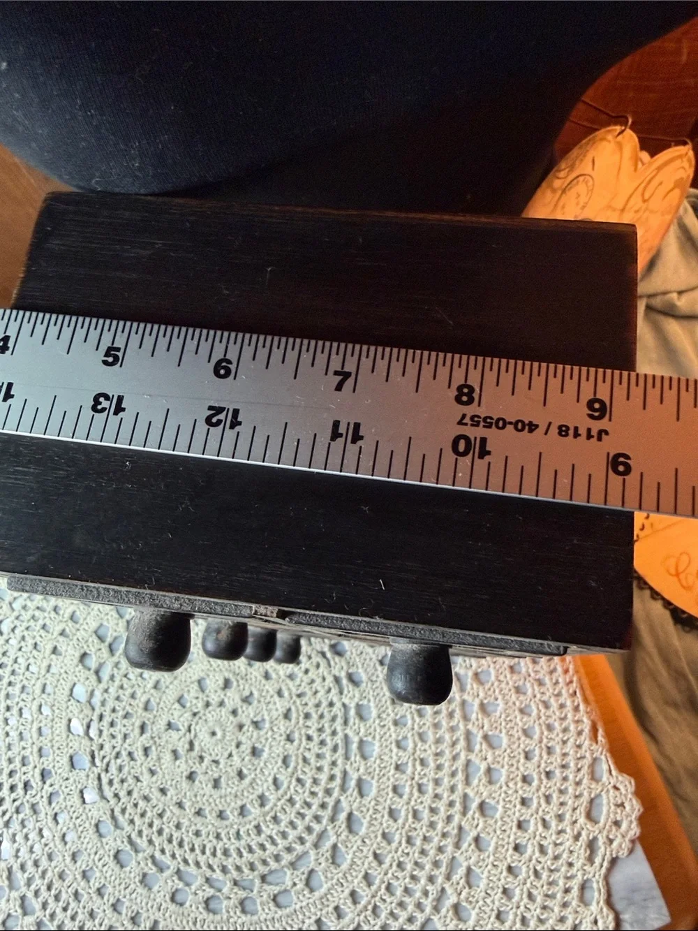 Black Vintage-Style 8-Drawer Wooden Organizer